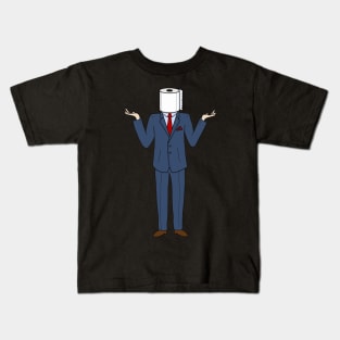 Toilet Paper Man Kids T-Shirt